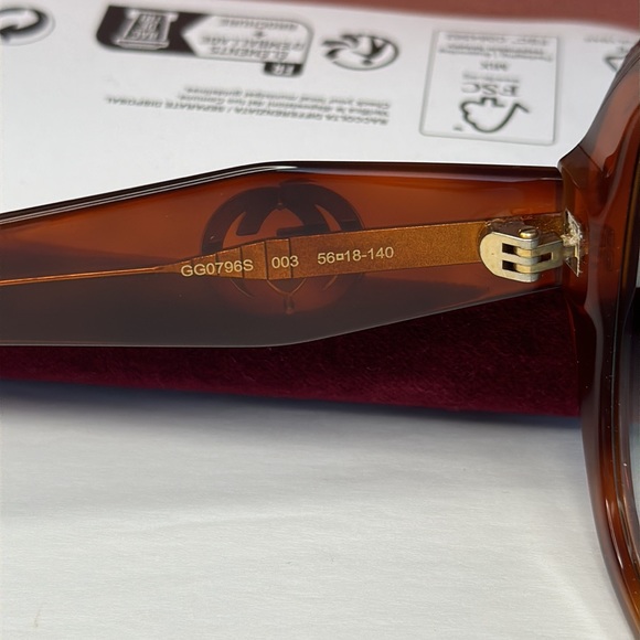 💯 - New Authentic GUCCI GG0796S-003
Oversized Octagonal Sunglasses - Picture 17 of 17